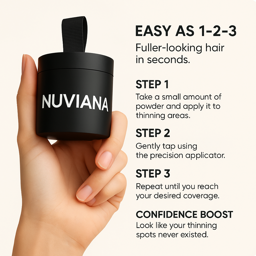 Nuviana Hair Concelear - Make your baldness disappear in 10 seconds