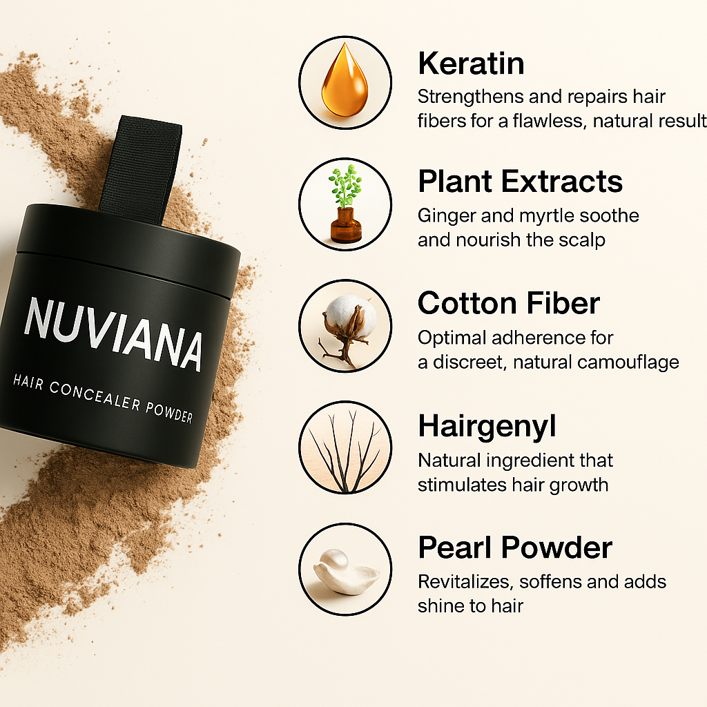 Nuviana Hair Concelear - Make your baldness disappear in 10 seconds