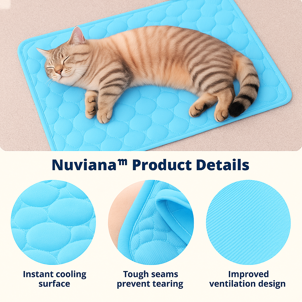 Protect Your Cat From Non-Exertional Heatstroke With Nuviana™ Cooling Mat