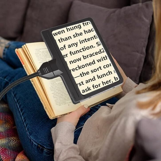 Full-Page 5X Magnifying Glass Book Reading Floor Lamp - Nuviana™