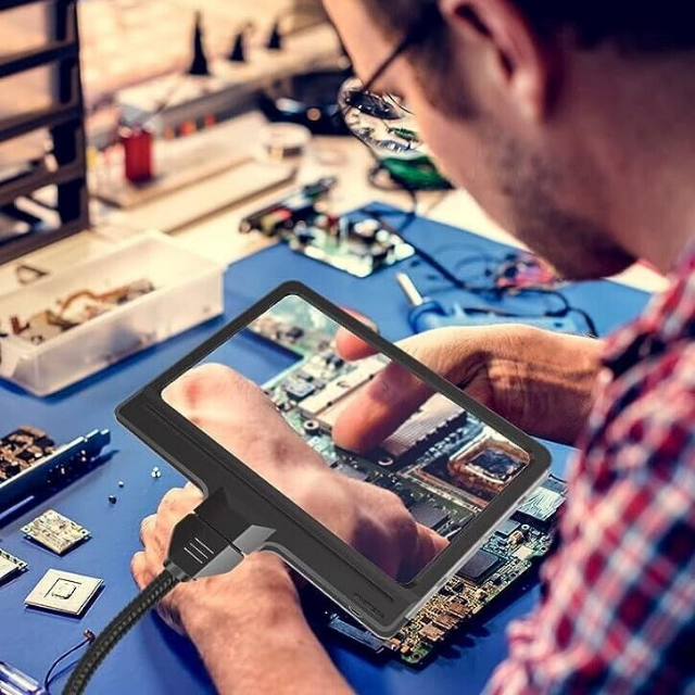 Full-Page 5X Magnifying Glass Book Reading Floor Lamp - Nuviana™