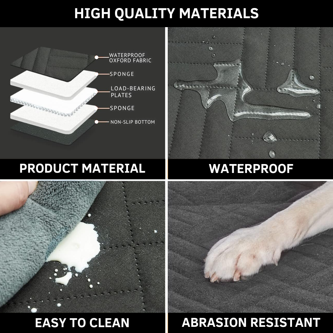 NUVIANA™ Back Seat Extender - Hard-Bottom Dog Car Seat Protector