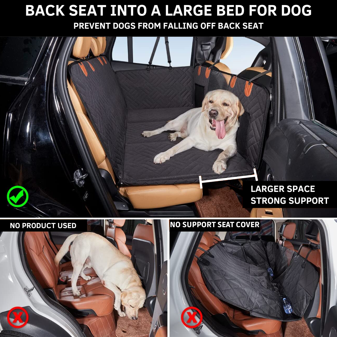 NUVIANA™ Back Seat Extender - Hard-Bottom Dog Car Seat Protector