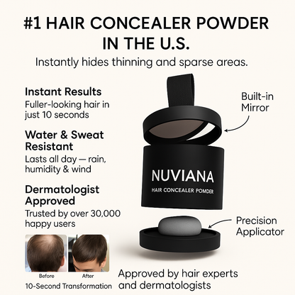 Nuviana Hair Concelear - Make your baldness disappear in 10 seconds