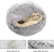 Cozy Cave Bed for Cats and Small Dogs