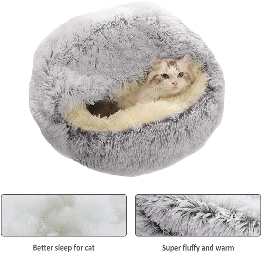 Cozy Cave Bed for Cats and Small Dogs