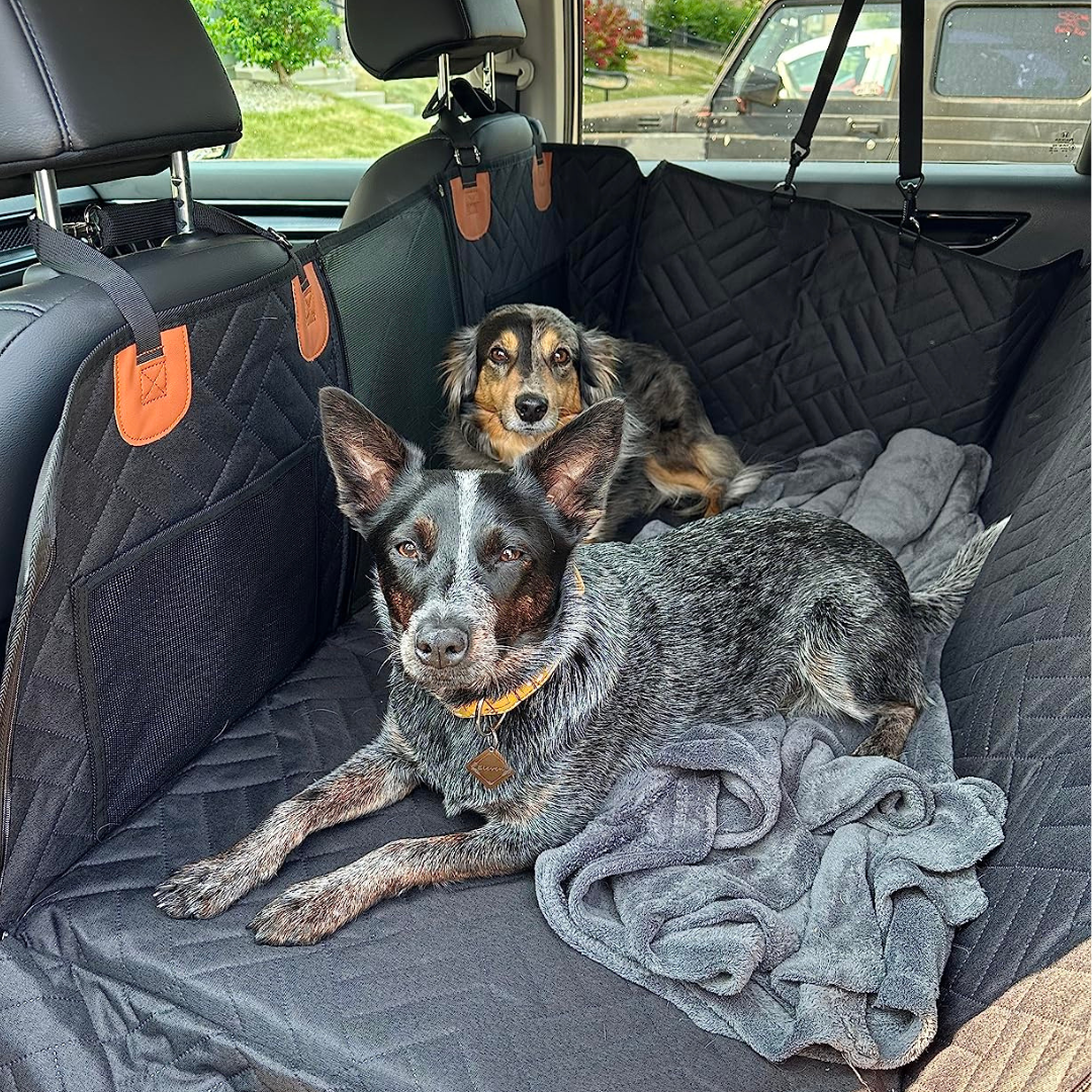 NUVIANA™ Back Seat Extender - Hard-Bottom Dog Car Seat Protector