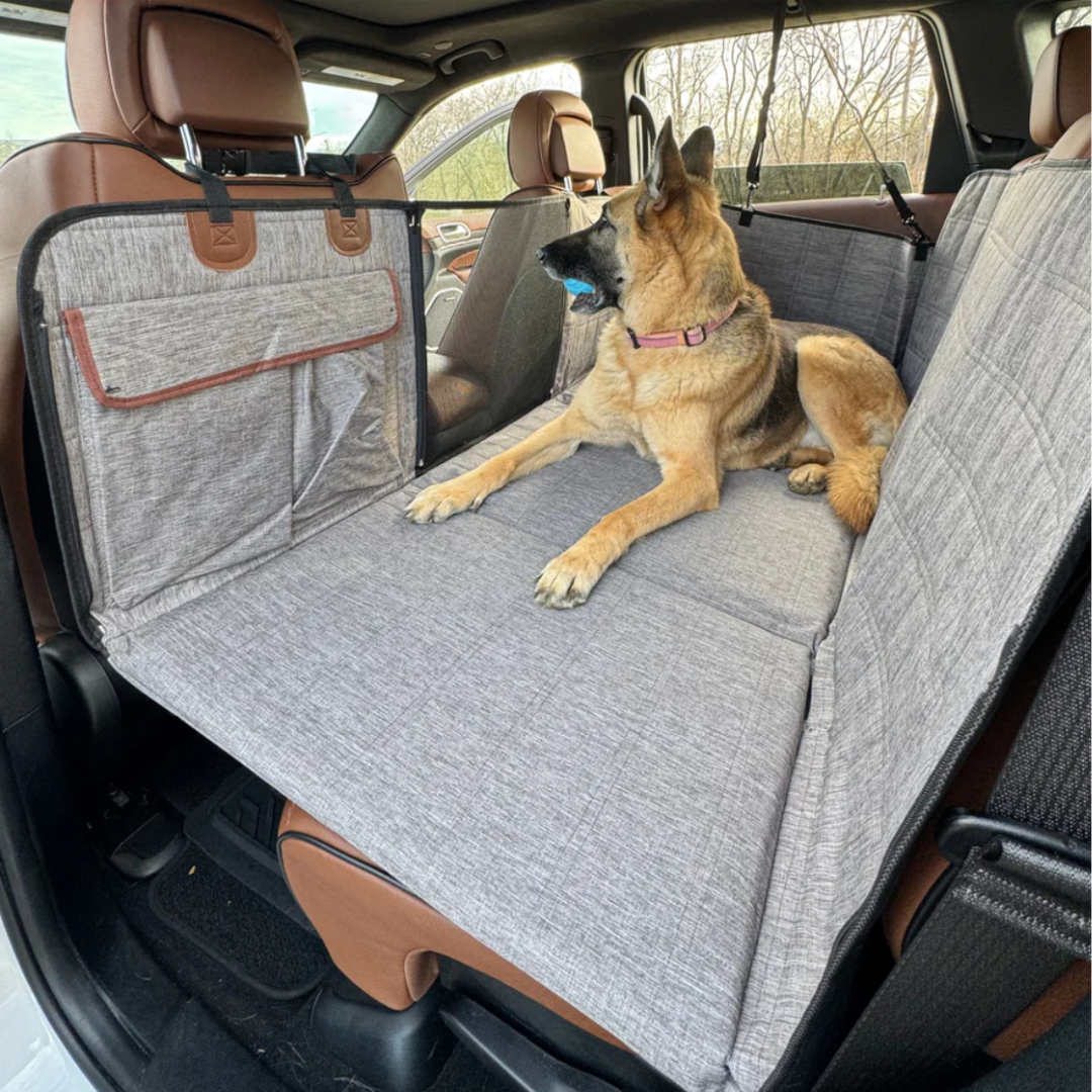 NUVIANA™ Back Seat Extender - Hard-Bottom Dog Car Seat Protector